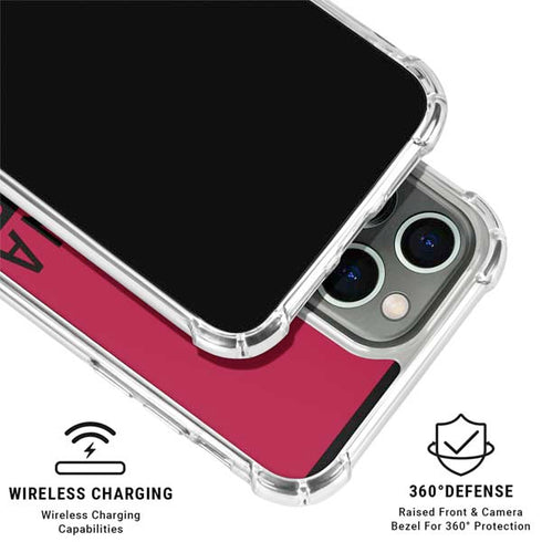 NFL Arizona Cardinals Red Performance Series iPhone 16 Pro Clear Case